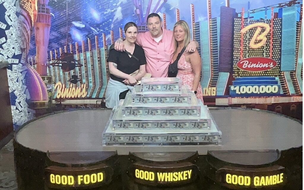 Double Down Mac, Nikki and Sam at Binion’s Million Dollar Display