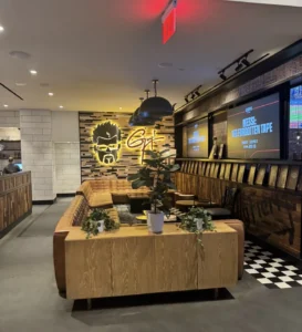 Interior of Guy Fieri’s Flavortown Sports Kitchen at Paris Las Vegas