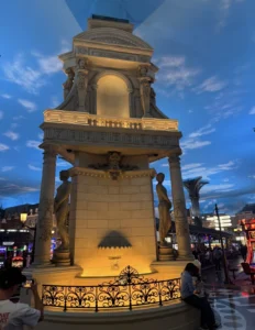 French-inspired architecture inside the Paris Las Vegas casino