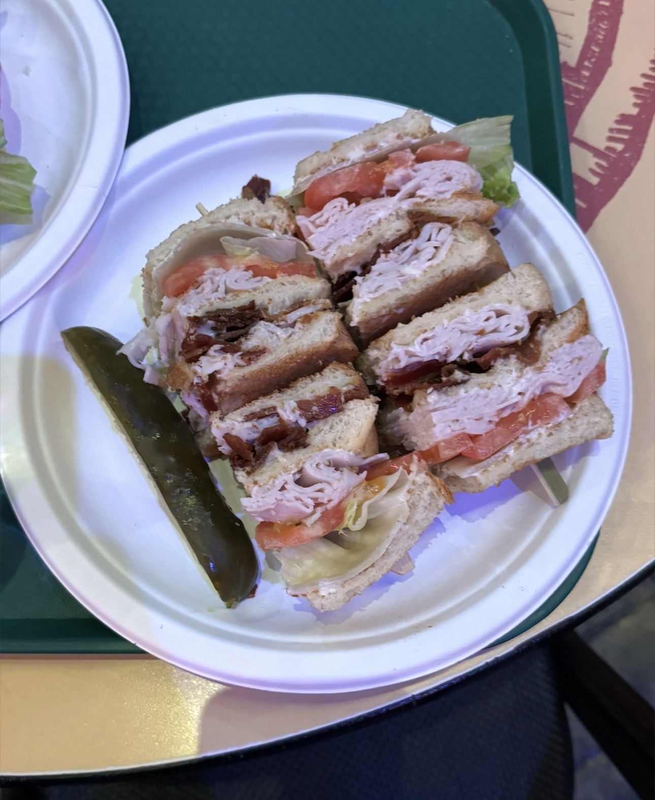 Turkey club sandwich with bacon, lettuce and tomato from Greenberg’s Deli Las Vegas